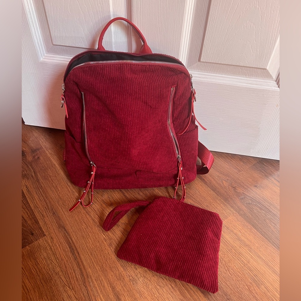 NWOT Corduroy mini backpack